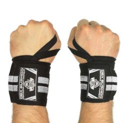 Usztywniacze na nadgarstek elastyczne DBX Bushido ARW-100012. Białe paski damskie DBX BUSHIDO, bez wzorów. Za 32.99 zł.