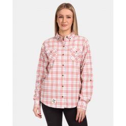 Damska koszula flanelowa Kilpi FLANNY-W. Czerwone koszule damskie Kilpi, m, bez wzorów, sportowe, bez kołnierzyka, bez ramiączek. Za 207.23 zł.