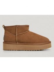 Pepe Jeans FOOTWEAR Skórzane botki "Dissy Young" w kolorze jasnobrązowym rozmiar: 39. Brązowe botki damskie Pepe Jeans FOOTWEAR, z jeansu, bez obcasa, bez zapięcia. Za 210.32 zł.