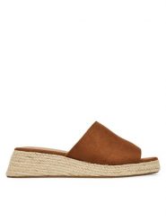ONLY Shoes Espadryle 15341286 Brązowy. Brązowe espadryle damskie ONLY SHOES, bez wzorów, ze skóry, bez obcasa. W wyprzedaży za 129.99 zł.