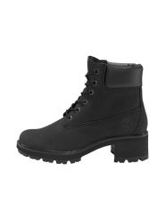 Timberland Skórzane botki "Kinsley" w kolorze czarnym rozmiar: 40. Czarne botki damskie Timberland, z materiału, bez obcasa, bez zapięcia. Za 463.95 zł.
