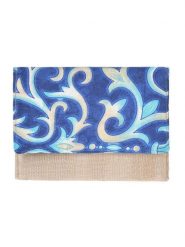 BLE Kopertówka w kolorze niebiesko-beżowym - 26 x 19 x 2 cm rozmiar: onesize. Brązowe torebki wieczorowe damskie BLE, bez wzorów, z materiału, bez dodatków. Za 24.95 zł.