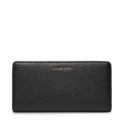 Portfel MICHAEL Michael Kors. Czarne portfele damskie MICHAEL Michael Kors, bez wzorów. Za 499.99 zł.
