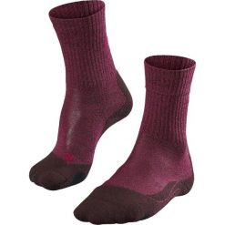 Skarpetki damskie Falke TK2 Wool. Czerwone skarpetki damskie Falke, bez wzorów, z materiału. Za 172.00 zł.