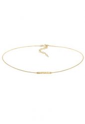 Elli Damski Choker prostokątny podłużny młotkowany Geo Look w srebrze 925 Sterling Silver Naszyjniki 1 ct. Szare naszyjniki damskie Elli, srebrne. Za 168.99 zł.