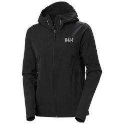Damska kurtka turystyczna Helly Hansen Blaze. Czarne kurtki sportowe damskie Helly Hansen, bez wzorów, z softshellu, bez kaptura. Za 638.00 zł.