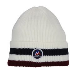 Czapka Peak Mountain Mably. Białe czapki damskie Peak Mountain, na zimę, bez wzorów. W wyprzedaży za 132.50 zł.