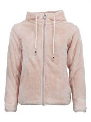 Peak Mountain Kurtka polarowa "Alanzo" w kolorze jasnoróżowym rozmiar: M. Różowe kurtki damskie Peak Mountain, m, bez wzorów, z polaru, bez kaptura. Za 177.94 zł.