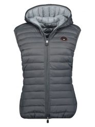 Geographical Norway Kamizelka pikowana "Vafne" w kolorze szarym rozmiar: XXL. Szare kamizelki damskie Geographical Norway, xxl, bez wzorów, bez kaptura. Za 92.21 zł.