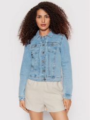 ONLY Kurtka jeansowa Wonder 15243147 Niebieski Regular Fit. Niebieskie kurtki damskie Only, s, bez wzorów, z bawełny, bez kaptura. Za 139.99 zł.