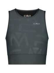 CMP Top funkcyjny w kolorze szarym rozmiar: 38. Szare koszulki sportowe damskie CMP, bez wzorów, z materiału, bez ramiączek. Za 66.00 zł.