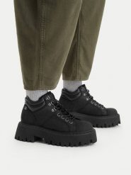 G-Star Raw Trapery CEO-WI34-MANYA-06 Czarny. Czarne trapery damskie G-Star Raw, z nubiku, bez zapięcia. Za 399.99 zł.