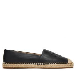 Espadryle LAUREN RALPH LAUREN. Czarne espadryle damskie Lauren Ralph Lauren, bez wzorów, bez obcasa. Za 619.99 zł.