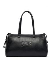Tommy Jeans Torebka Tjw Bold Script AW0AW19054 Czarny. Czarne torebki klasyczne damskie Tommy Jeans, z jeansu, bez dodatków. Za 529.99 zł.