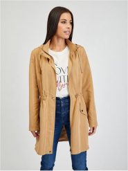 Orsay Parka w kolorze jasnobrązowym rozmiar: 36. Brązowe parki damskie Orsay, bez kaptura. Za 86.99 zł.