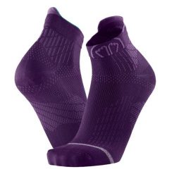 Skarpety do biegania dla kobiety Sidas Run Anatomic Ankle Lady wysokosc kostki. Fioletowe skarpetki damskie SIDAS, bez wzorów, z elastanu. Za 79.00 zł.