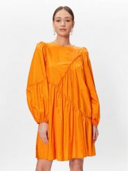 Gestuz Sukienka koktajlowa Hesla 10906964 Pomarańczowy Regular Fit. Brązowe sukienki damskie Gestuz, bez wzorów, z syntetyku, wizytowe, bez ramiączek. Za 389.99 zł.