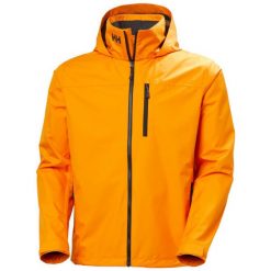 Kurtka wodoodporna Helly Hansen Crew Hooded 2.0. Brązowe kurtki damskie Helly Hansen, na lato, m, bez wzorów, z polaru, z kapturem. Za 599.00 zł.