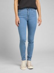Lee Dżinsy "Scarlett" - Skinny fit - w kolorze błękitnym rozmiar: W30/L29. Niebieskie jeansy damskie Lee, z podwyższonym stanem. Za 180.06 zł.