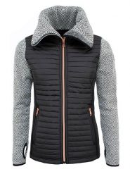 Peak Mountain Kurtka hybrydowa "Antem" w kolorze czarno-szarym rozmiar: S. Czarne kurtki sportowe damskie Peak Mountain, s, bez wzorów, bez kaptura. Za 260.99 zł.