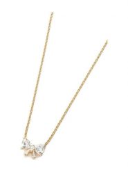 Pandora Pozłacany naszyjnik z elementem ozdobnym rozmiar: onesize. Żółte naszyjniki damskie Pandora, z cyrkonią, pozłacane. Za 521.99 zł.