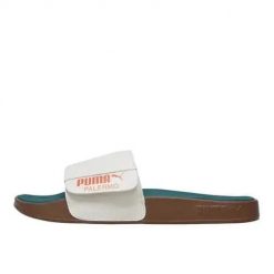 Klapki damskie Puma Leadcat 2.0. Białe klapki damskie Puma, bez wzorów, z materiału, bez obcasa, bez zapięcia. Za 179.00 zł.