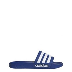 Klapki basenowe Adilette Shower Slides. Białe klapki damskie Adidas, bez wzorów, bez obcasa, bez zapięcia. Za 129.00 zł.
