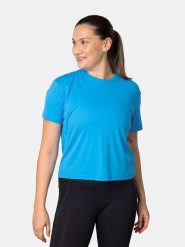 KARI TRAA Koszulka sportowa "Una" w kolorze niebieskim rozmiar: S. Niebieskie koszulki sportowe damskie Kari Traa, s, bez wzorów, z materiału, bez ramiączek, outdoorowe. Za 100.99 zł.