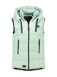 Canadian Peak Kamizelka pikowana "Dolbeak" w kolorze miętowym rozmiar: S. Niebieskie kamizelki damskie Canadian Peak, s, bez wzorów, bez kaptura. Za 223.99 zł.
