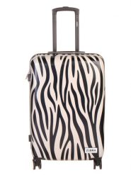 ZEBRA Walizka "Zebra" w kolorze czarno-kremowym - 40 x 66 x 25 cm rozmiar: onesize. Brązowe walizki ZEBRA, bez wzorów. Za 204.95 zł.