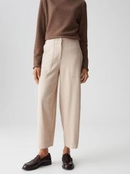 OPUS Spodnie w kolorze beżowym rozmiar: 44. Brązowe spodnie materiałowe damskie Opus, bez wzorów, z materiału. Za 143.99 zł.