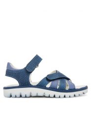 Primigi Sandały 1388933 M Granatowy. Niebieskie sandały dziewczęce Primigi, ze skóry, bez obcasa, bez zapięcia. Za 249.99 zł.