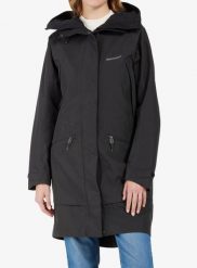 Płaszcz przeciwdeszczowy damski Didriksons Ilma Parka 8. Czarne parki damskie Didriksons, xs, bez wzorów, z materiału, bez kaptura. Za 866.79 zł.