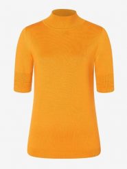 More & More Sweter w kolorze pomarańczowym rozmiar: 38. Pomarańczowe swetry klasyczne damskie More & More, bez kołnierzyka. Za 101.23 zł.