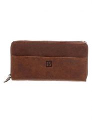 Bodenschatz Skórzany portfel w kolorze jasnobrązowym - 19,5 x 10 x 2 cm rozmiar: onesize. Brązowe portfele damskie Bodenschatz, bez wzorów, z materiału. Za 173.99 zł.