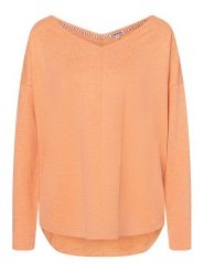 Timezone Koszulka w kolorze brzoskwiniowym rozmiar: M. Pomarańczowe bluzki damskie Timezone, m, bez wzorów, z bawełny, bez kołnierzyka, bez ramiączek. Za 82.99 zł.