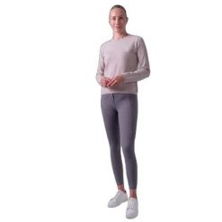 Sweter z dzianiny z logo dla kobiet PS of Sweden. Brązowe swetry klasyczne damskie PS OF SWEDEN, na zimę, z dzianiny, bez kołnierzyka. Za 568.00 zł.