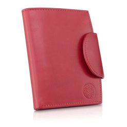 Portfel skórzany BETLEWSKI czerwony BPD-NVTC-319 RED. Czerwone portfele damskie Betlewski, bez wzorów, ze skóry. Za 159.99 zł.
