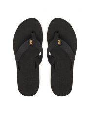 Teva Japonki Mush II 4198 Czarny. Czarne klapki damskie Teva, bez wzorów, z materiału, bez obcasa, bez zapięcia. Za 159.99 zł.