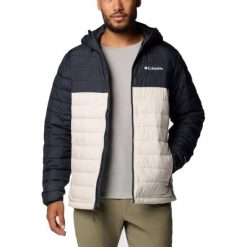 Kurtka COLUMBIA POWDER LITE II HOODED JAC Beżowy. Brązowe kurtki damskie Columbia, bez wzorów, z syntetyku, bez kaptura. Za 660.36 zł.