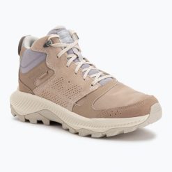 Buty turystyczne damskie Merrell Tempo Sol Mid Wp. Brązowe obuwie trekkingowe damskie Merrell, bez zapięcia. Za 389.99 zł.