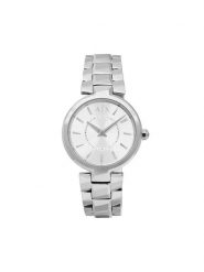 Armani Exchange Zegarek Audelle AX4405 Srebrny. Szare, analogowe zegarki damskie Armani Exchange, srebrne. Za 789.99 zł.