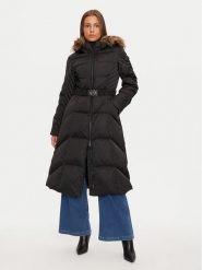 Guess Płaszcz zimowy New Olga W4BL41 WEX52 Czarny Regular Fit. Czarne kurtki damskie Guess, na zimę, xs, z aplikacjami, z syntetyku, bez kaptura. Za 1,009.00 zł.