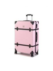 Semi Line Walizka duża T5509-0 28 Różowy. Czerwone walizki Semi-line, bez wzorów, z tworzywa sztucznego, duże. Za 319.99 zł.