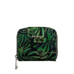 Skórzany portfel damski BajuBaj z naturalnej skóry licowej PD1023s161 RFID. Zielone portfele damskie bez wzorów, ze skóry. Za 148.20 zł.