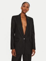 Bruuns Bazaar Marynarka Frida BBW4105 Czarny Regular Fit. Czarne marynarki i żakiety damskie Bruuns Bazaar, bez wzorów, z wełny. Za 619.99 zł.