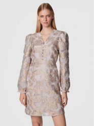 Bruuns Bazaar Sukienka koktajlowa Alba Mia BBW3097 Szary Regular Fit. Szare sukienki damskie Bruuns Bazaar, bez wzorów, z syntetyku, wizytowe, bez ramiączek. Za 509.99 zł.