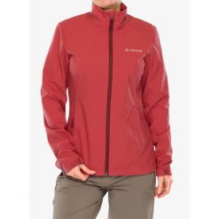 Kurtka softshell damska Vaude Hurricane Jacket IV. Czerwone kurtki sportowe damskie Vaude, bez wzorów, z softshellu, bez kaptura. Za 303.99 zł.