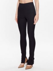 Calvin Klein Spodnie materiałowe K20K205859 Czarny Skinny Fit. Czarne rurki damskie Calvin Klein, bez wzorów, z bawełny. Za 749.99 zł.