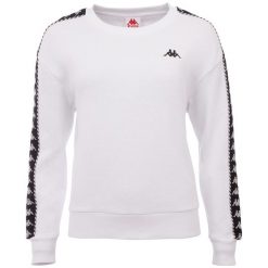 Bluza damska Kappa Ilary. Białe bluzy damskie Kappa, xl, bez wzorów, z bawełny, bez kaptura. Za 94.99 zł.